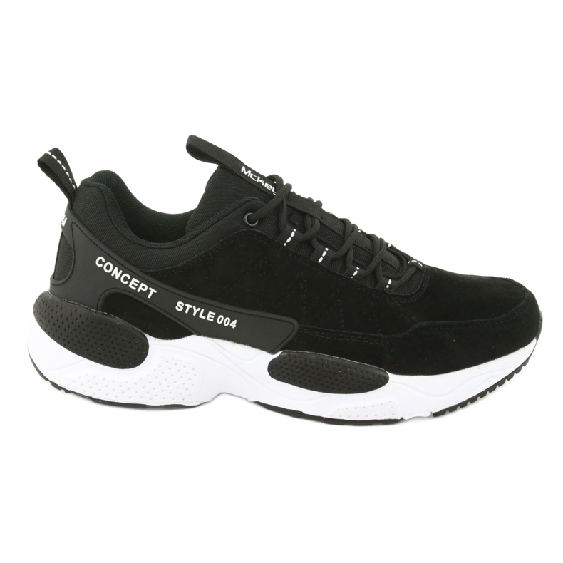 McKey MSP1464 suede sports shoes black