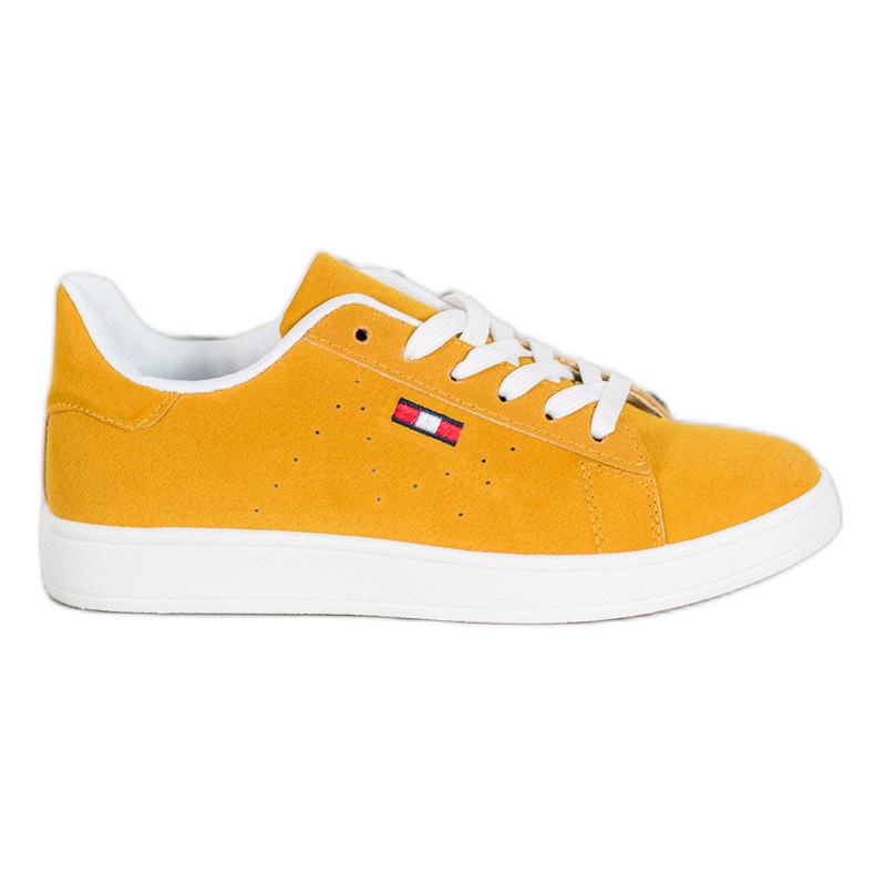 SHELOVET Comfortable Eco-Leather Shoes yellow