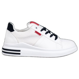 SHELOVET Fashionable White Sport Shoes SHELOVET Fashionable White Sport Shoes