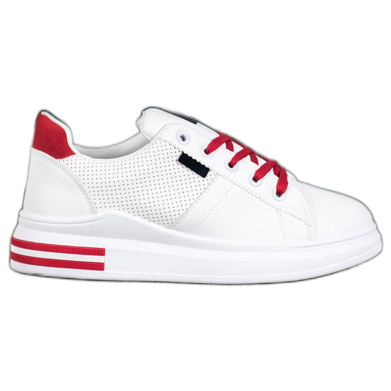 SHELOVET Fashionable White Sport Shoes