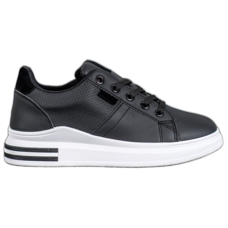 SHELOVET Fashionable Black Sport Shoes