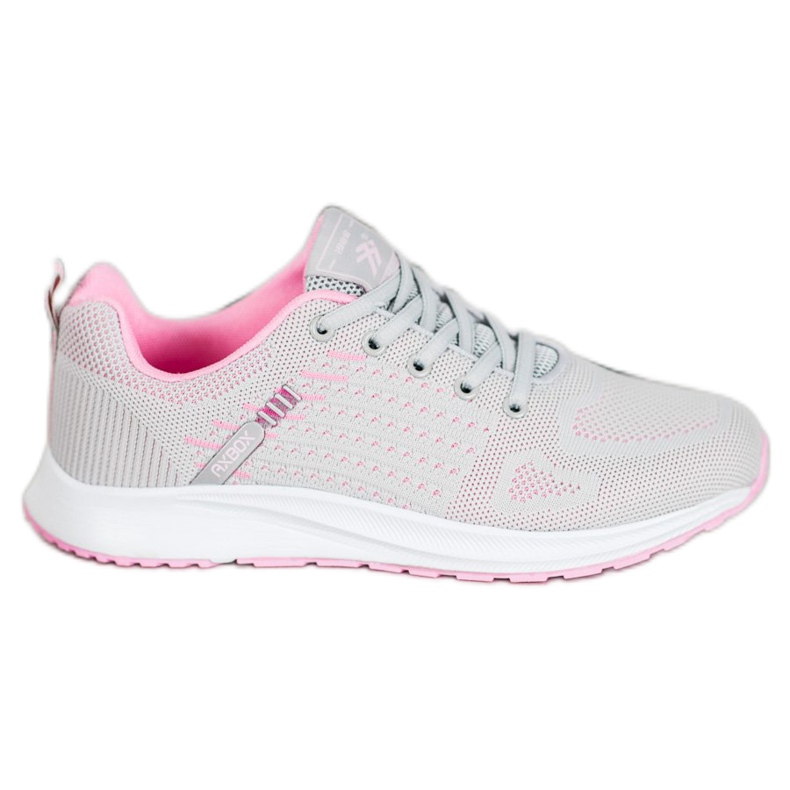 Ax Boxing Comfortable Openwork Sports Shoes pink grey