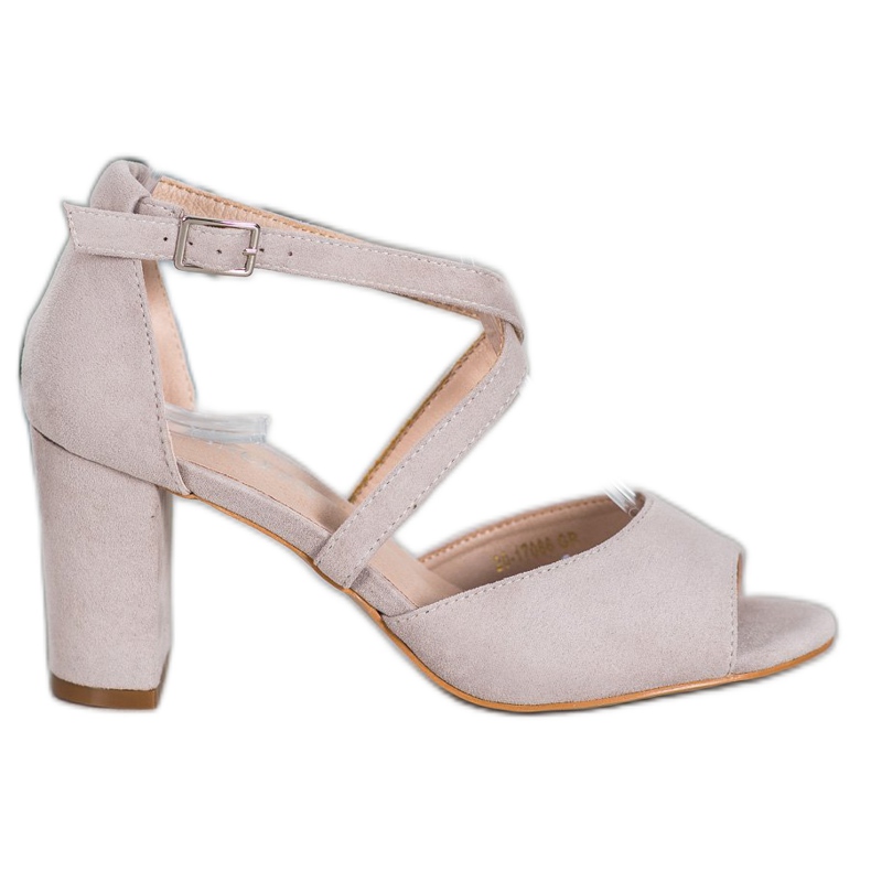 VINCEZA suede sandals grey VINCEZA suede sandals grey