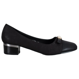 SHELOVET Elegant Pumps With A Pearl black