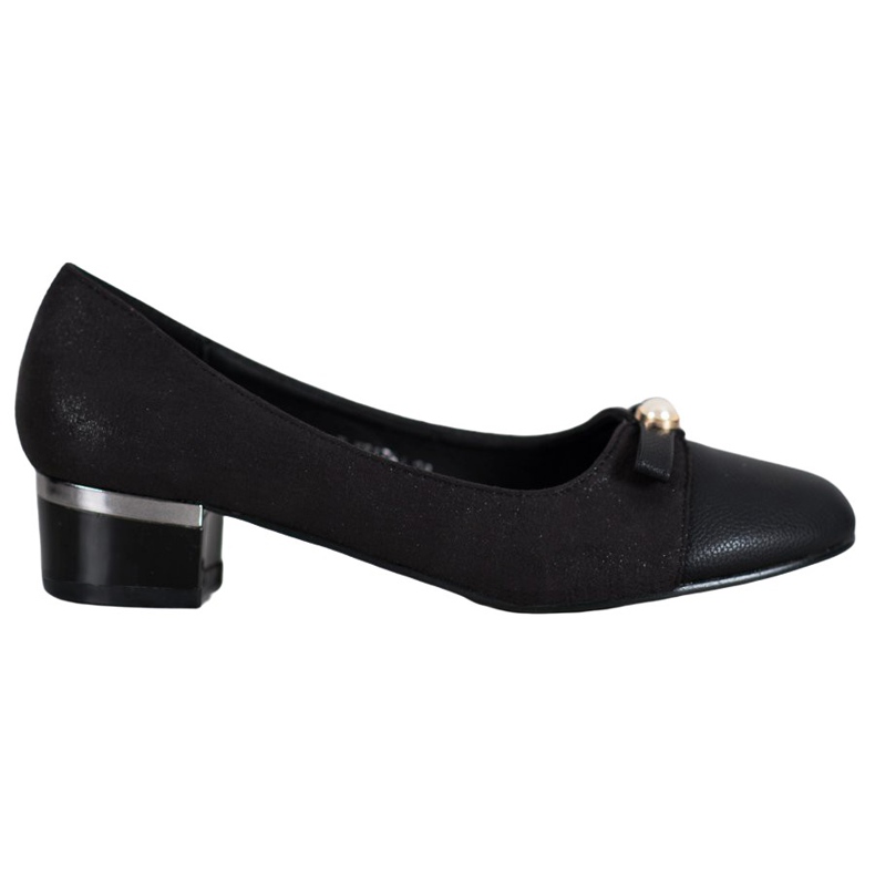 SHELOVET Elegant Pumps With A Pearl black