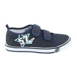 Velcro sneakers Atletico jeans navy blue Velcro sneakers Atletico jeans navy blue