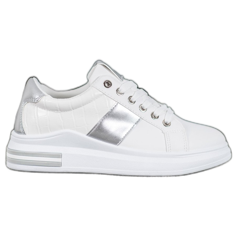 SHELOVET Lace-up Sports Shoes white