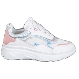 SHELOVET Fashionable White Sneakers multicolored SHELOVET Fashionable White Sneakers multicolored