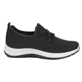 SHELOVET Black Openwork Sports Shoe SHELOVET Black Openwork Sports Shoe