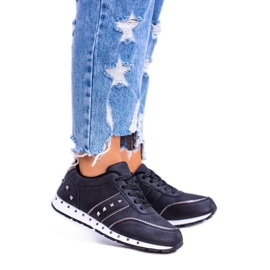 EVE Black sports shoes with studs 8SP30-0449 EVE Black sports shoes with studs 8SP30-0449