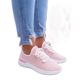 Women's Sport Shoes Mesh Pink Fionce