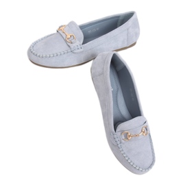 Blue suede loafers 77-192 Blue Blue suede loafers 77-192 Blue