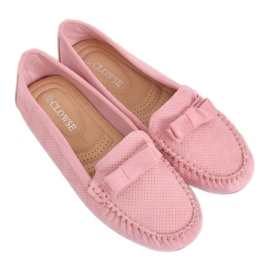 Pink suede loafers 9F150 Pink