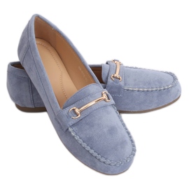 Women's blue loafers 99-01A Blue