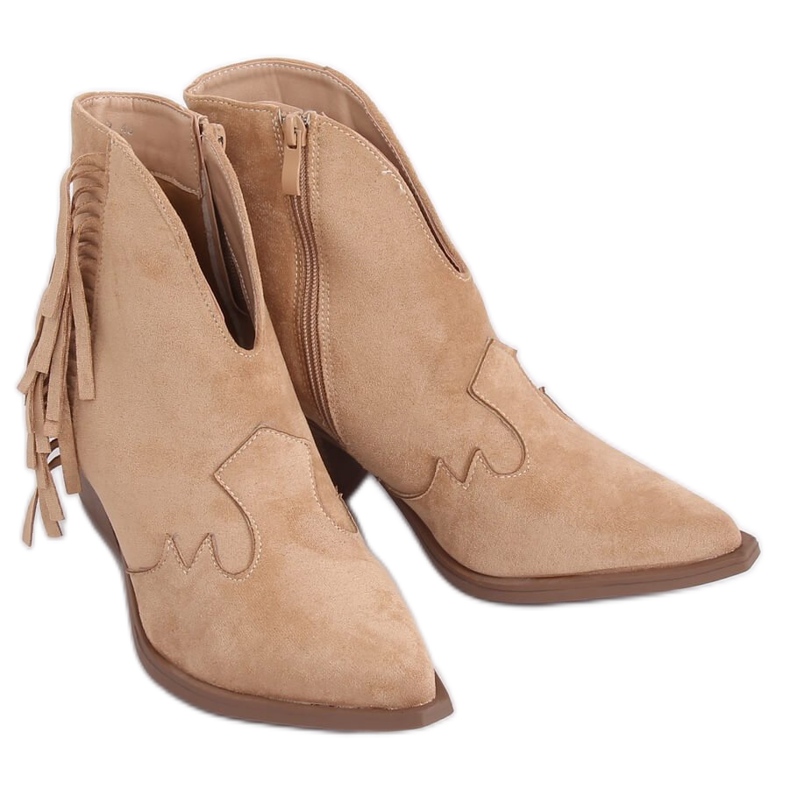 Ladies' beige cowboy boots NC999 Beige