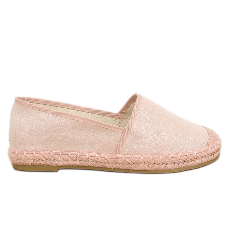 Espadrilles, pink suede AF40 Pink II Quality