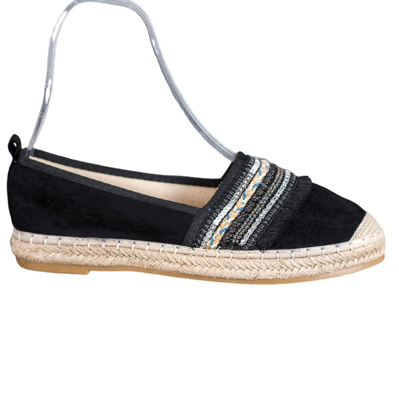 RTX WALK Comfortable Espadrilles With Ornaments black