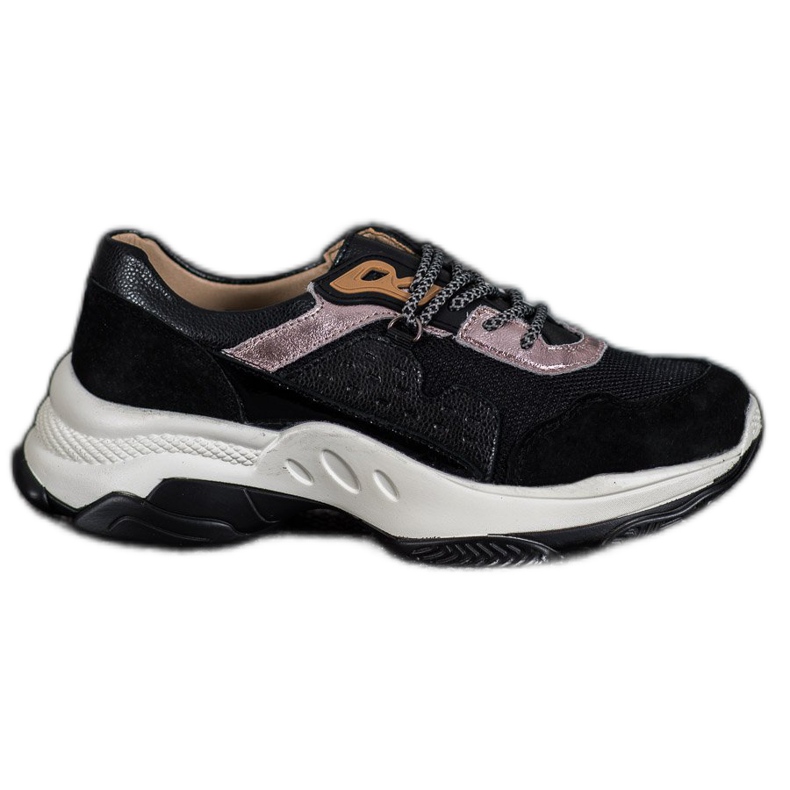 Goodin Comfortable Leather Sneakers black