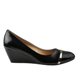 Black pumps on the wedge X668-1 Black pumps on the wedge X668-1