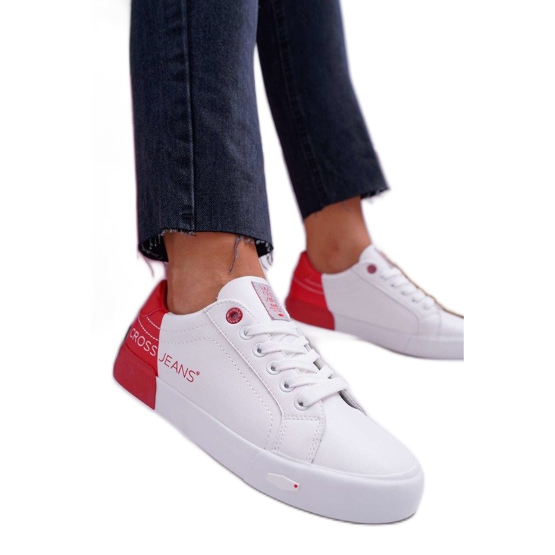 Women's Sneakers Cross Jeans White EE2R4016C red