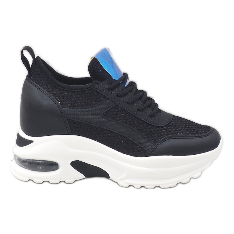 Black sports sneakers with the AB5722 system