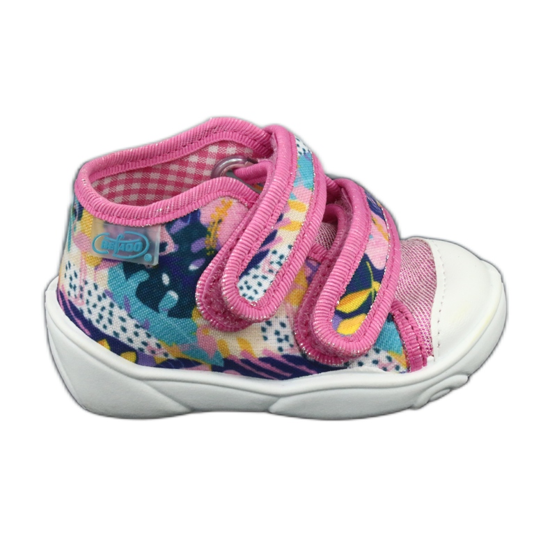 Befado orange children's shoes 212P064 white navy blue blue pink yellow