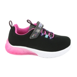 American Club ES14 pink sports shoes black purple