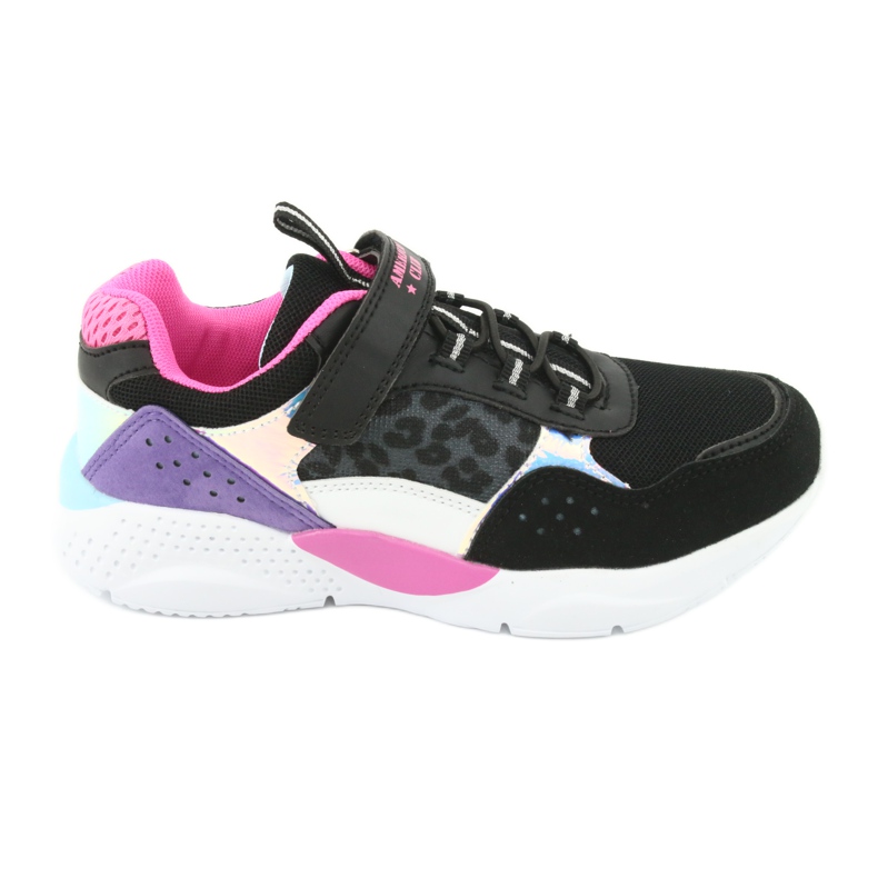 Fashionable American Club ES07 sports shoes black violet pink grey