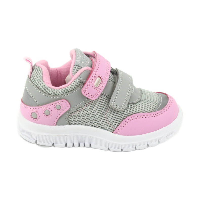 American Club ES23 two velcro sports shoes pink grey American Club ES23 two velcro sports shoes pink grey