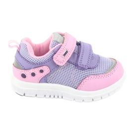 American Club ES23 two velcro sports shoes purple pink