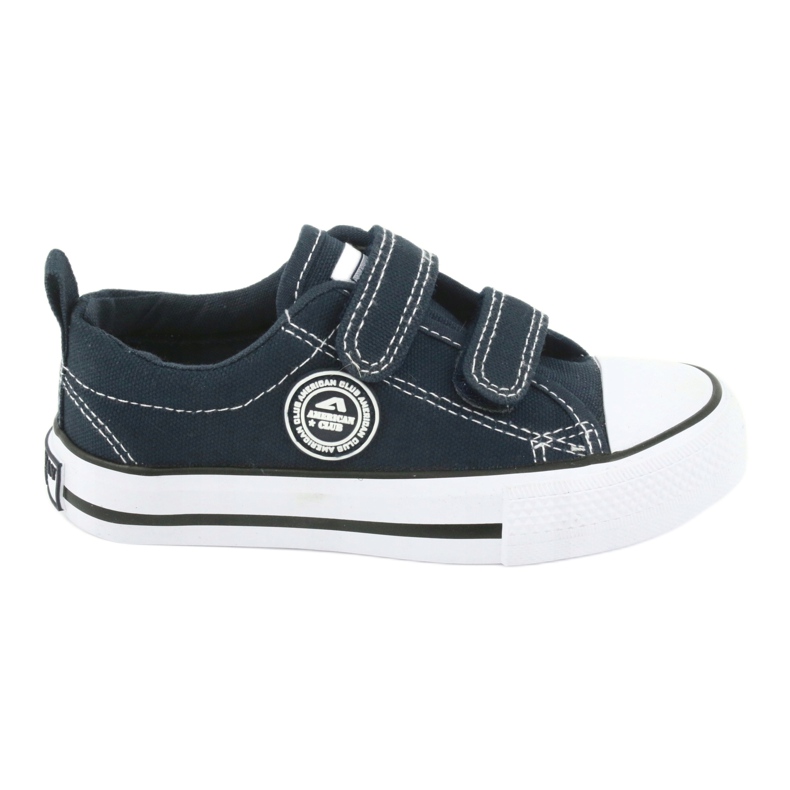 Navy American Club LH35 Velcro Sneakers blue