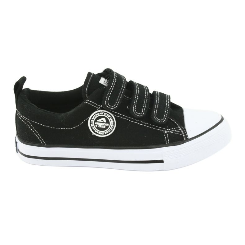American Club American children's sneakers with Velcro LH33 / 20 white black