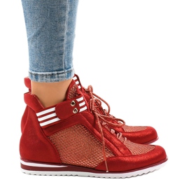 Red fashionable women's shoes TL-28 boots Red fashionable women's shoes TL-28 boots