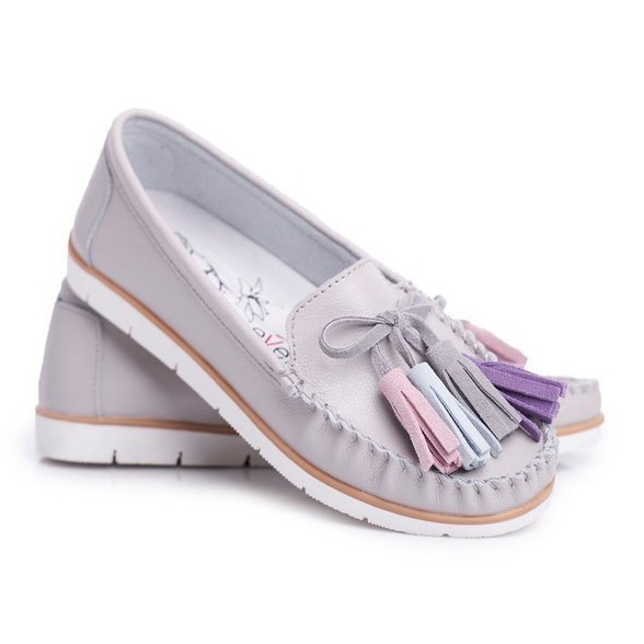 EVE Gray women's loafers 20PB32-1833 grey