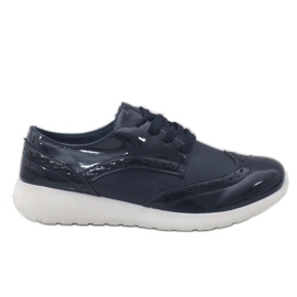 Navy blue women's sports shoes YD-7