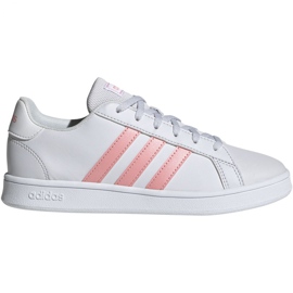 Shoes adidas Grand Court K Jr EG1995 white pink Shoes adidas Grand Court K Jr EG1995 white pink