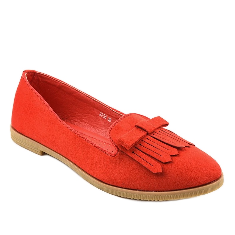 Red Lordsy eco-suede loafers 2358