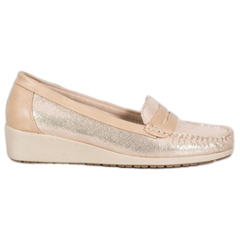 Comer Stylish Loafers On The Platform yellow