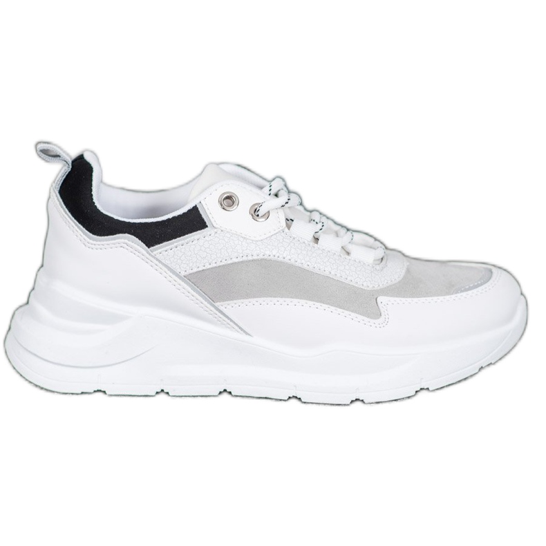 SHELOVET Sneakers On The Platform white black