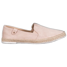 SHELOVET Classic Powder Espadrilles pink