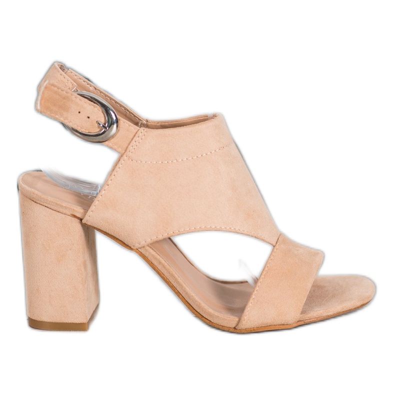 Stylish VINCEZA high heels beige