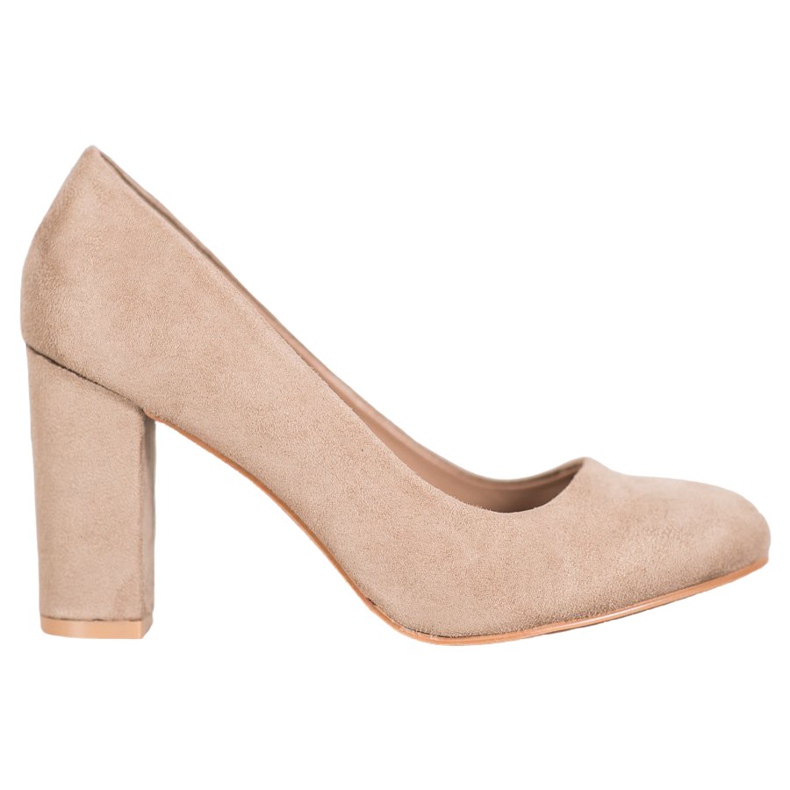 SHELOVET Classic Pumps On A Pillar beige
