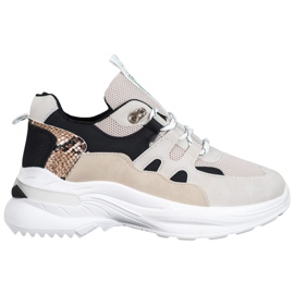 Weide Fashionable Love Sneakers brown black multicolored Weide Fashionable Love Sneakers brown black multicolored