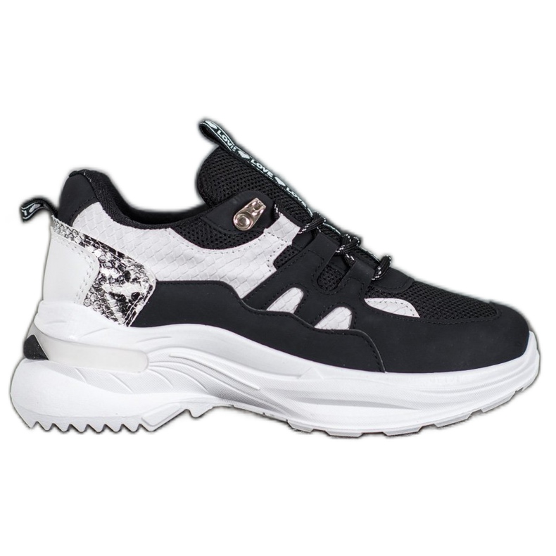 Weide Fashionable Love Sneakers black Weide Fashionable Love Sneakers black