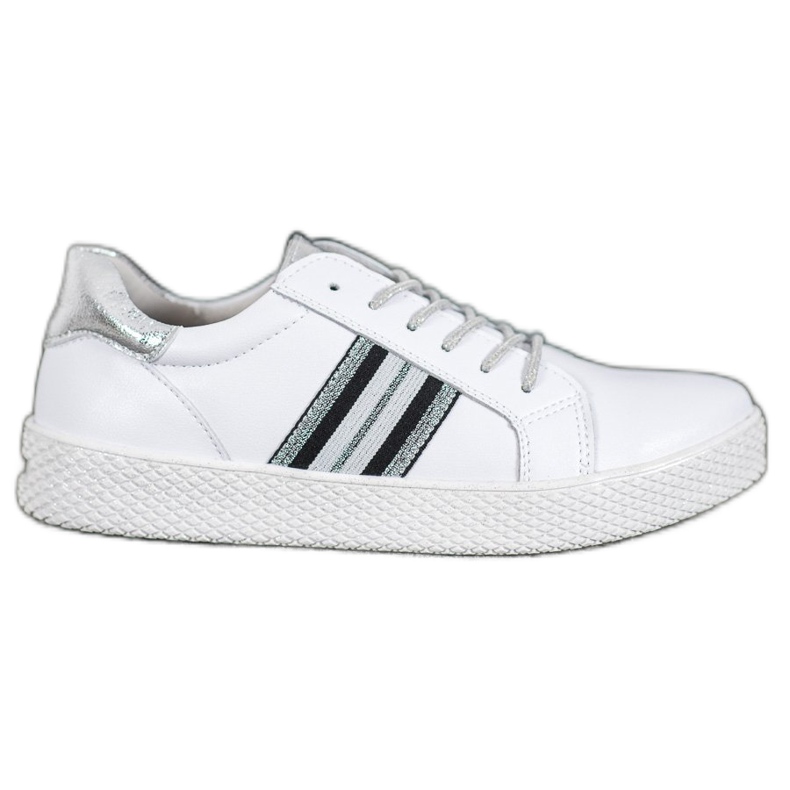 Filippo Leather Shoes On The Platform white