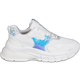 SHELOVET Sneakers With Mesh white