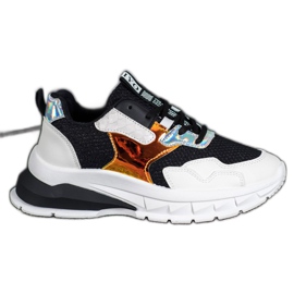 SHELOVET Sneakers With Mesh white black