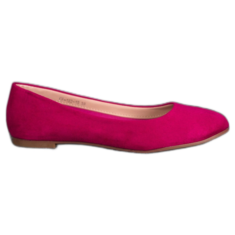 Best Shoes Suede ballerinas violet