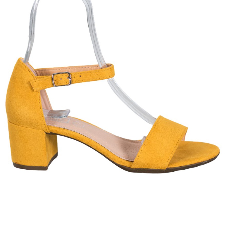 Filippo Yellow High Heeled Sandals