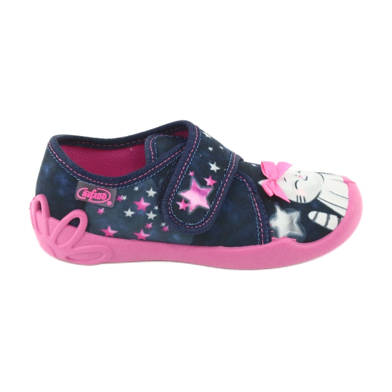 Befado children's shoes 122X003 navy blue pink